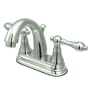 Kingston Brass English Vintage 1.2 GPM Centerset Bathroom Faucet with Pop-Up Drain Assembly Polished Chrome