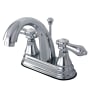 Kingston Brass 1.2 GPM Centerset Bathroom Faucet with Pop-Up Drain Assembly Polished Chrome