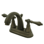 Kingston Brass English Vintage 1.2 GPM Centerset Bathroom Faucet with Pop-Up Drain Assembly Oil Rubbed Bronze