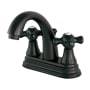 Kingston Brass Duchess 1.2 GPM Centerset Bathroom Faucet with Pop-Up Drain Assembly Oil Rubbed Bronze