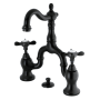 Kingston Brass Essex 1.2 GPM Deck Mounted Bridge Bathroom Faucet with Pop-Up Drain Assembly Oil Rubbed Bronze