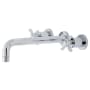 Kingston Brass Essex Wall Mounted Tub Filler Polished Chrome