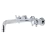 Kingston Brass Metropolitan Wall Mounted Tub Filler Polished Chrome