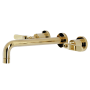 Kingston Brass Whitaker Wall Mounted Tub Filler Polished Brass