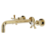 Kingston Brass Hamilton Wall Mounted Tub Filler Polished Brass