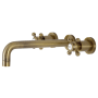 Kingston Brass Metropolitan Wall Mounted Tub Filler Antique Brass