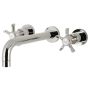 Kingston Brass Hamilton Wall Mounted Tub Filler Polished Nickel