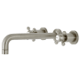 Kingston Brass Metropolitan Wall Mounted Tub Filler Brushed Nickel