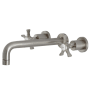 Kingston Brass Hamilton Wall Mounted Tub Filler Brushed Nickel