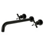 Kingston Brass Millennium Wall Mounted Tub Filler Matte Black