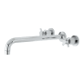 Kingston Brass Concord Wall Mounted Roman Tub Filler with 13-3/16" Spout Reach Polished Chrome