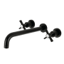 Kingston Brass Millennium Wall Mounted Tub Filler Matte Black