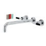 Kingston Brass Kaiser Wall Mounted Roman Tub Filler Polished Chrome