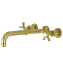 Kingston Brass Hamilton Wall Mounted Roman Tub Filler Brushed Brass