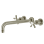 Kingston Brass Hamilton Wall Mounted Roman Tub Filler Brushed Nickel