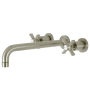 Kingston Brass Millennium Wall Mounted Tub Filler Brushed Nickel