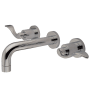 Kingston Brass NuWave 1.2 GPM Wall Mounted Widespread Bathroom Faucet Polished Chrome