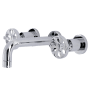 Kingston Brass Belknap 1.2 GPM Wall Mounted Widespread Bathroom Faucet Polished Chrome