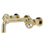 Kingston Brass Belknap 1.2 GPM Wall Mounted Widespread Bathroom Faucet Polished Brass