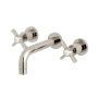 Kingston Brass Millennium 1.2 GPM Wall Mounted Widespread Bathroom Faucet Polished Nickel