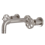 Kingston Brass Belknap 1.2 GPM Wall Mounted Widespread Bathroom Faucet Brushed Nickel