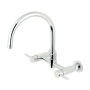 Kingston Brass Concord 1.8 GPM Widespread Bridge Kitchen Faucet - Includes Escutcheon Polished Chrome