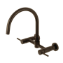 Kingston Brass Concord 1.8 GPM Widespread Bridge Kitchen Faucet - Includes Escutcheon Oil Rubbed Bronze