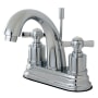 Kingston Brass Millennium 1.2 GPM Centerset Bathroom Faucet with Pop-Up Drain Assembly Polished Chrome