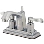 Kingston Brass 1.2 GPM Centerset Bathroom Faucet with Pop-Up Drain Assembly Polished Chrome