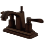 Kingston Brass 1.2 GPM Centerset Bathroom Faucet with Pop-Up Drain Assembly Oil Rubbed Bronze