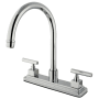 Kingston Brass Claremont 1.8 GPM Standard Kitchen Faucet Polished Chrome