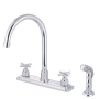 Kingston Brass Elinvar 1.8 GPM Standard Kitchen Faucet - Includes Side Spray Polished Chrome