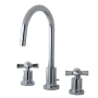 Kingston Brass Millennium 1.2 GPM Widespread Bathroom Faucet with Pop-Up Drain Assembly Polished Chrome