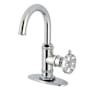 Kingston Brass Belknap 1.2 GPM Single Hole Bathroom Faucet with Pop-Up Drain Assembly Polished Chrome