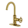 Kingston Brass Wendell 1.8 GPM Single Hole Bar Faucet - Includes Escutcheon Brushed Brass