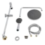 Kingston Brass Concord Ceramic Disc Shower System with Shower Head, Hand Shower, Slide Bar, Shower Arm, and Hose Polished Chrome
