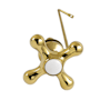 Kingston Brass Victorian Side Mount Toilet Tank Lever Polished Brass
