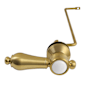 Kingston Brass Heirloom Side Mount Toilet Tank Lever Brushed Brass