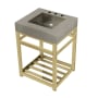 Kingston Brass Kingston Commercial 25" Wide Console Sink Set Brushed / Polished Brass