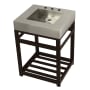 Kingston Brass Kingston Commercial 25" Wide Console Sink Set Brushed / Oil Rubbed Bronze