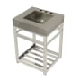 Kingston Brass Kingston Commercial 25" Wide Console Sink Set Brushed / Polished Nickel