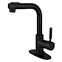 Kingston Brass Kaiser 1.8 GPM Single Hole Pull Out Kitchen Faucet - Includes Escutcheon Matte Black