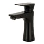 Kingston Brass Millennium 1.2 GPM Single Hole Bathroom Faucet with Pop-Up Drain Assembly Matte Black