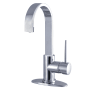 Kingston Brass New York 1.2 GPM Single Hole Bathroom Faucet with Pop-Up Drain Assembly Polished Chrome