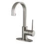 Kingston Brass New York 1.2 GPM Single Hole Bathroom Faucet with Pop-Up Drain Assembly Brushed Nickel