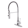 Kingston Brass Paris 1.8 GPM Single Hole Pre-Rinse Pull Down Kitchen Faucet Polished Chrome