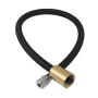 Kingston Brass 20-1/2" Nylon Water Supply Hose Brushed Brass