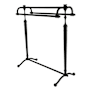 Kingston Brass Warwick 3 Bar U-Shaped Towel Stand Matte Black