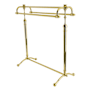 Kingston Brass Warwick 3 Bar U-Shaped Towel Stand Polished Brass