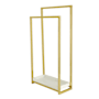 Kingston Brass Edenscape 2 Bar Towel Stand Polished Brass